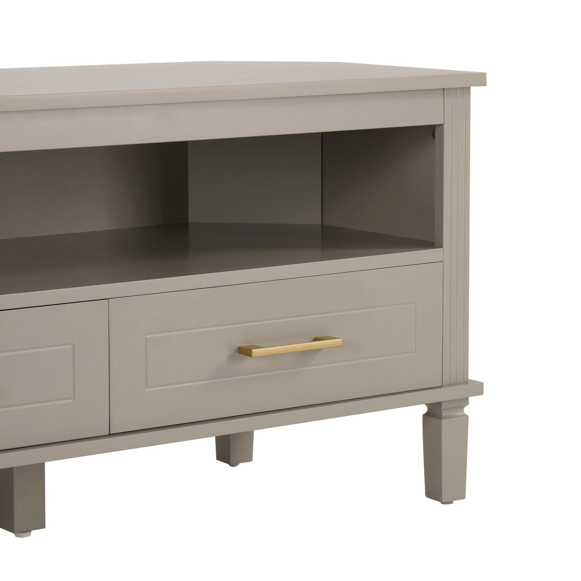 Sienna Corner TV Unit - Taupe - DUSK