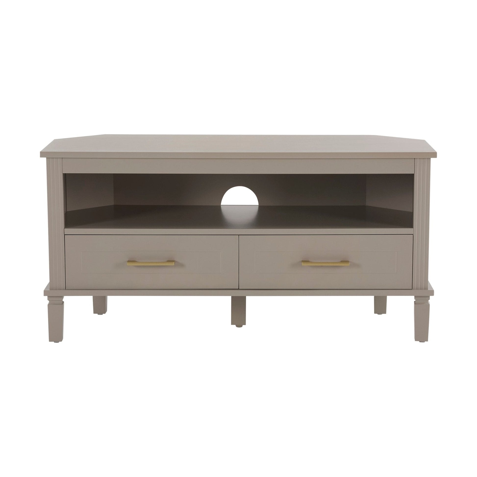 Sienna Corner TV Unit - Taupe - DUSK