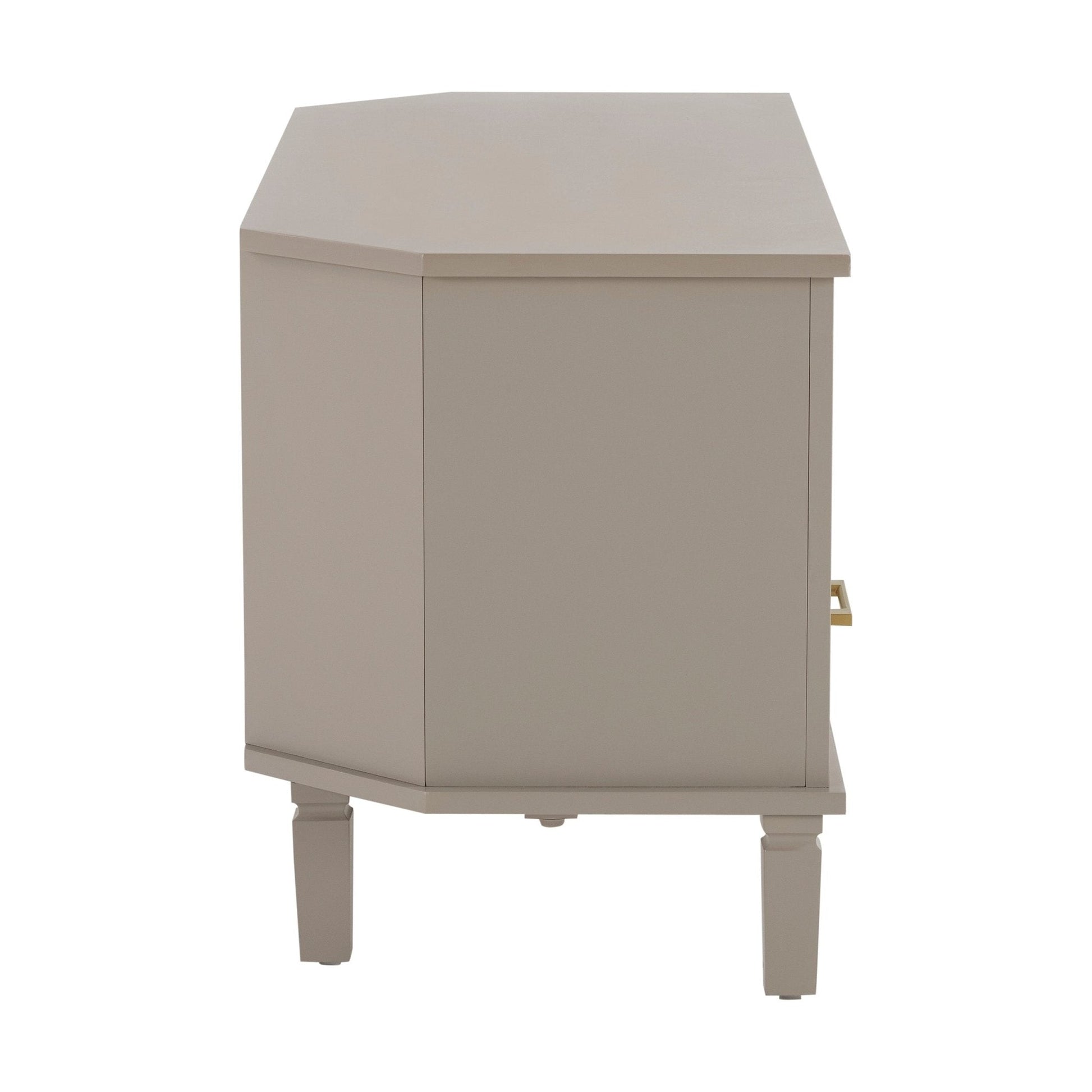 Sienna Corner TV Unit - Taupe - DUSK