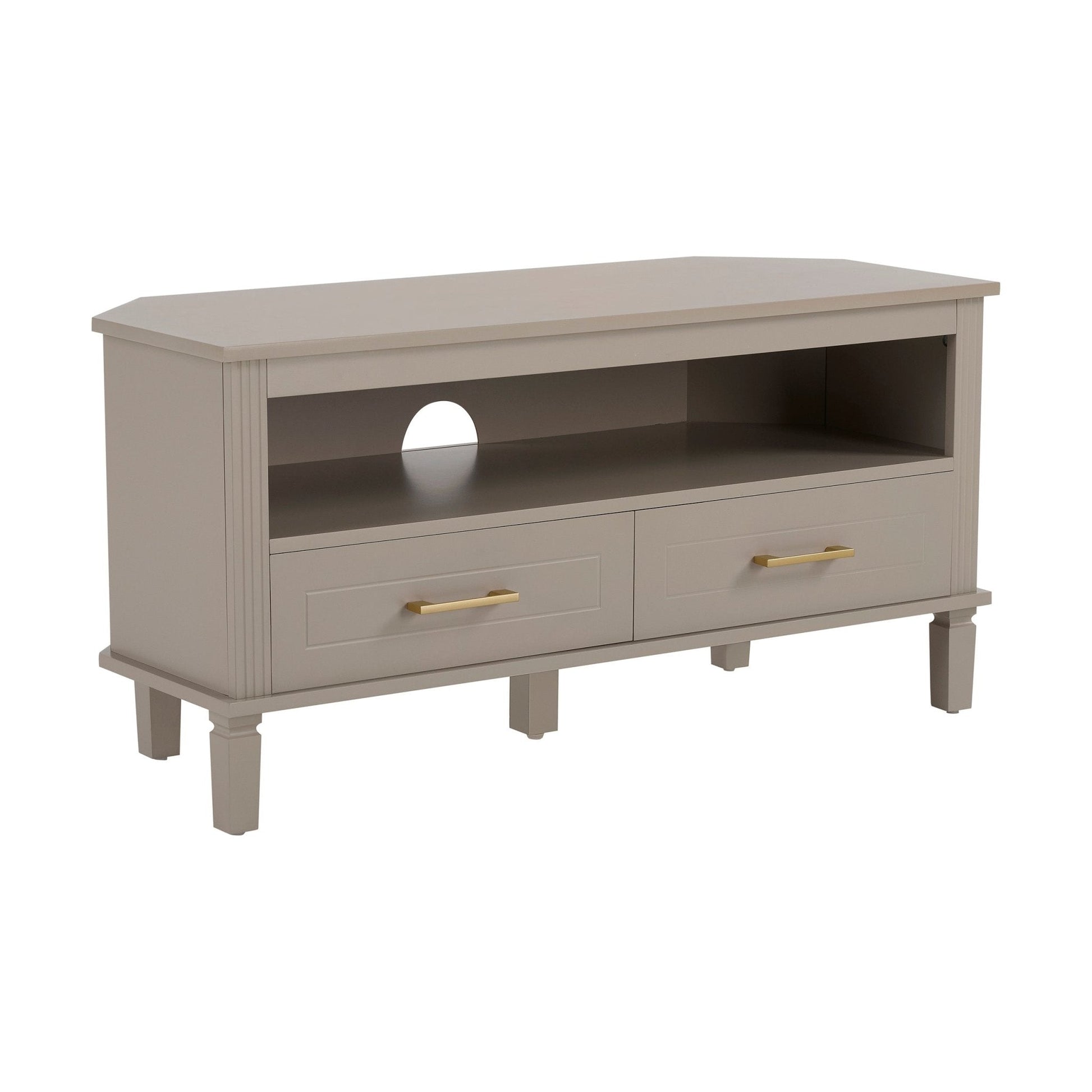 Sienna Corner TV Unit - Taupe - DUSK