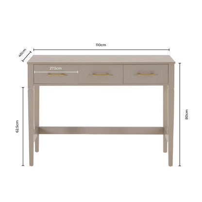 Sienna Dressing Table Console - Cream - DUSK