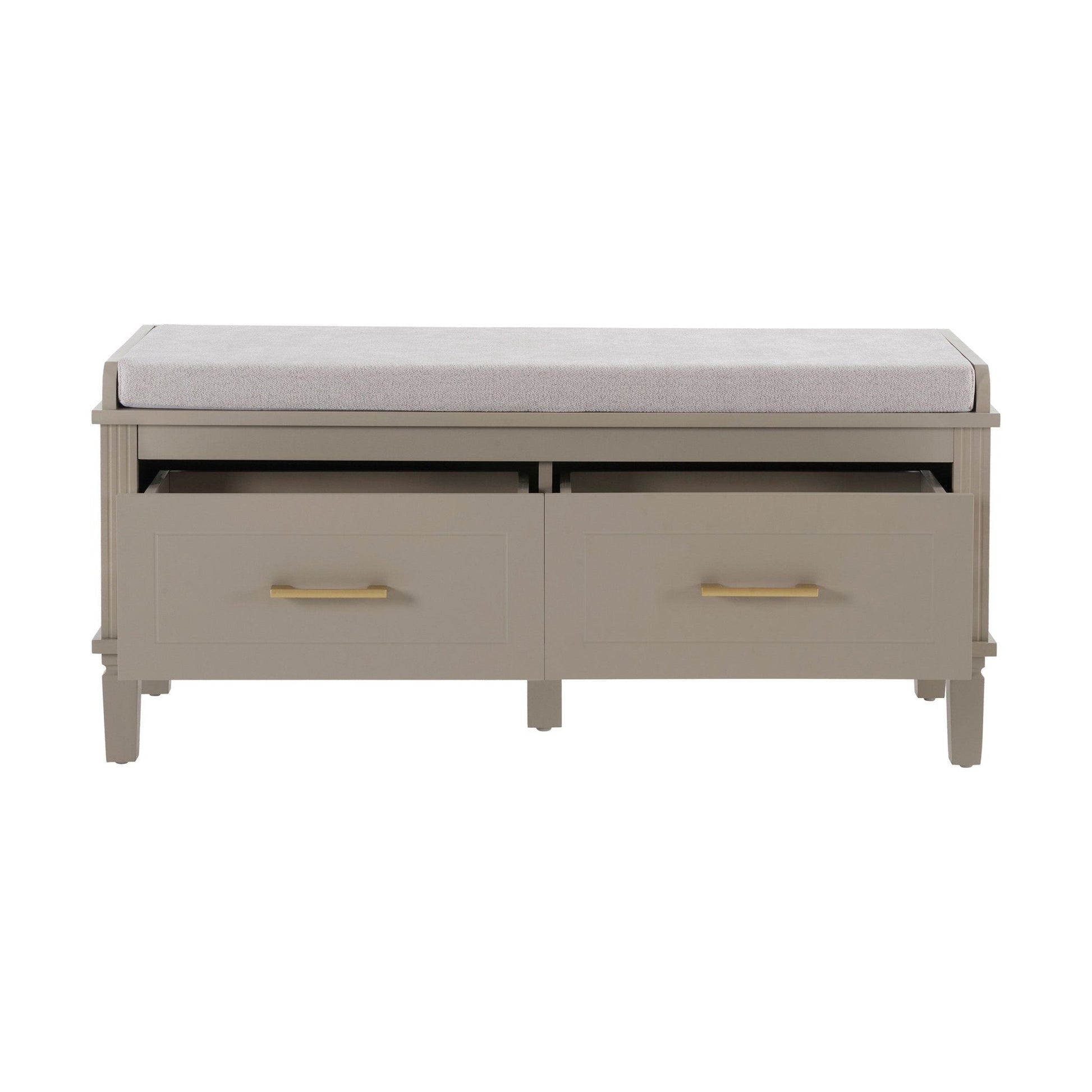 Sienna Storage Cupboard with Seat - Taupe - DUSK