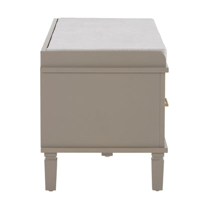 Sienna Storage Cupboard with Seat - Taupe - DUSK