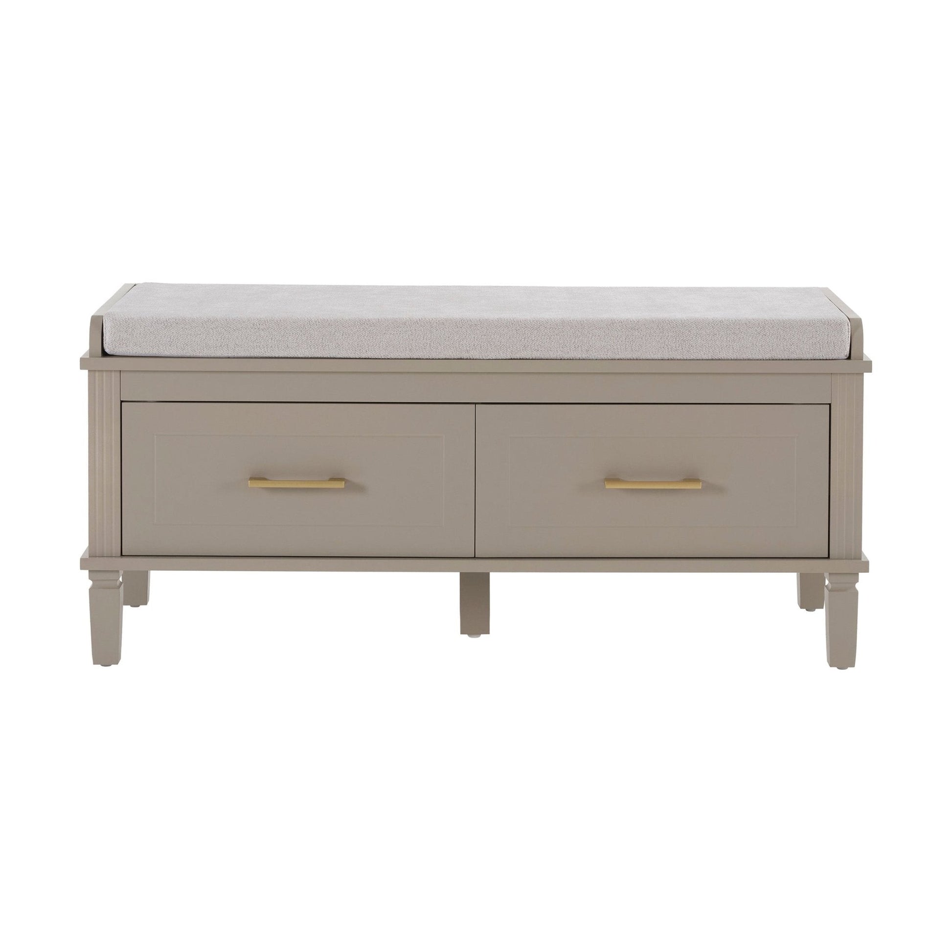 Sienna Storage Cupboard with Seat - Taupe - DUSK