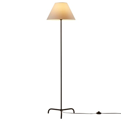 Sisu Traditional Floor Lamp - Black/White - DUSK