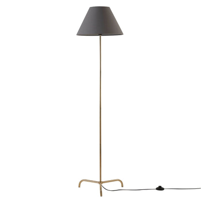 Sisu Traditional Floor Lamp - Brass/Grey - DUSK