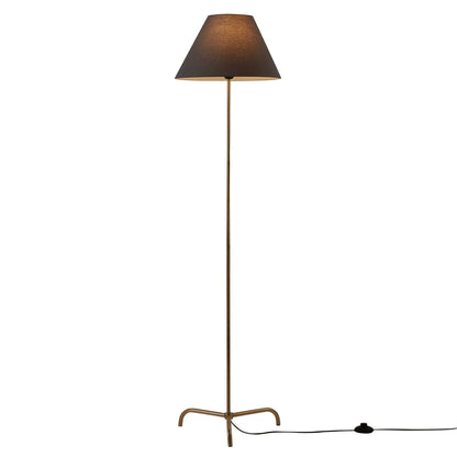 Sisu Traditional Floor Lamp - Brass/Grey - DUSK