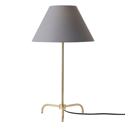 Sisu Traditional Table Lamp - Brass/Grey - DUSK