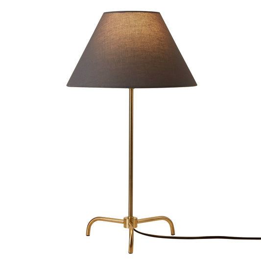 Sisu Traditional Table Lamp - Brass/Grey - DUSK