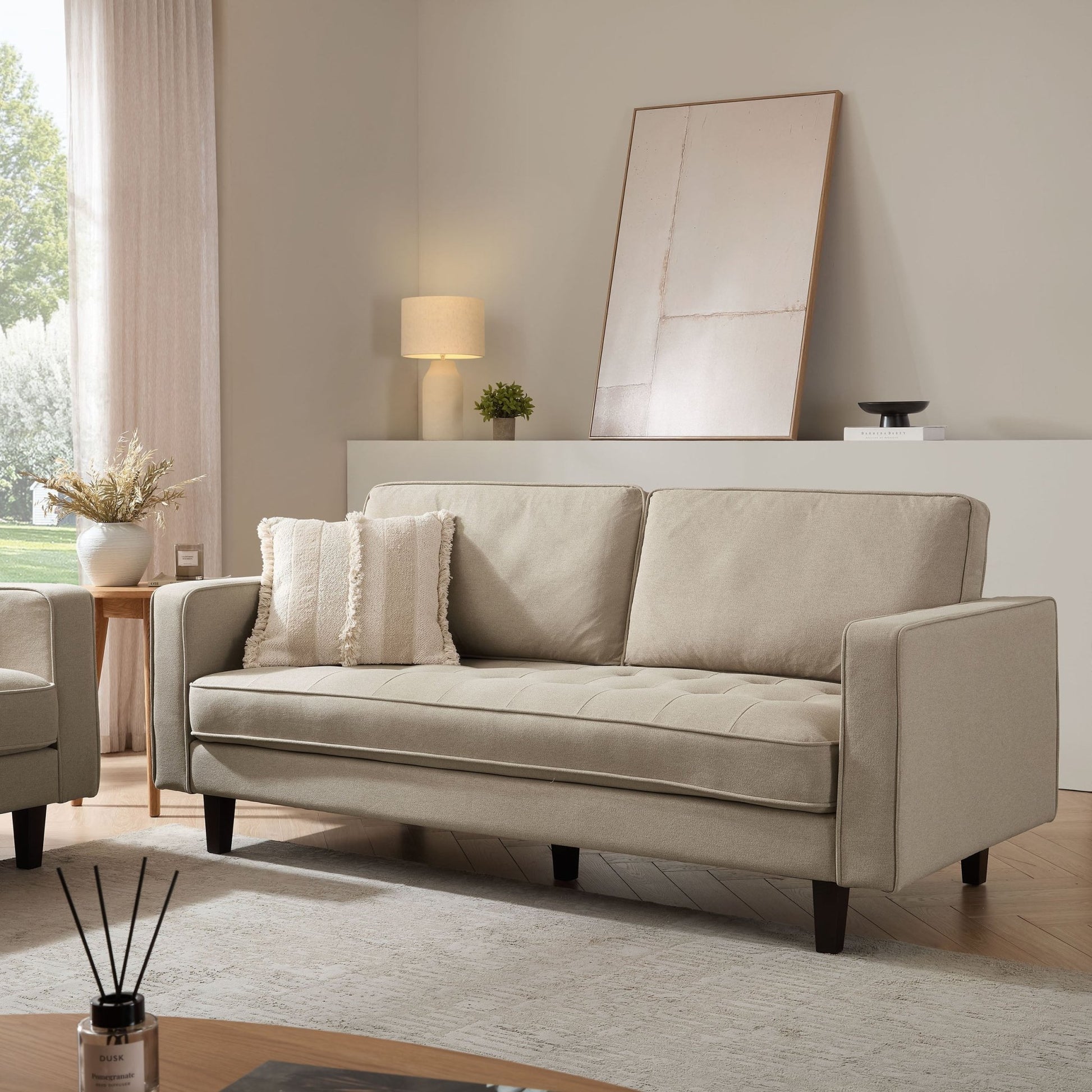 Sloane 3 Seater Sofa - Oatmeal - DUSK
