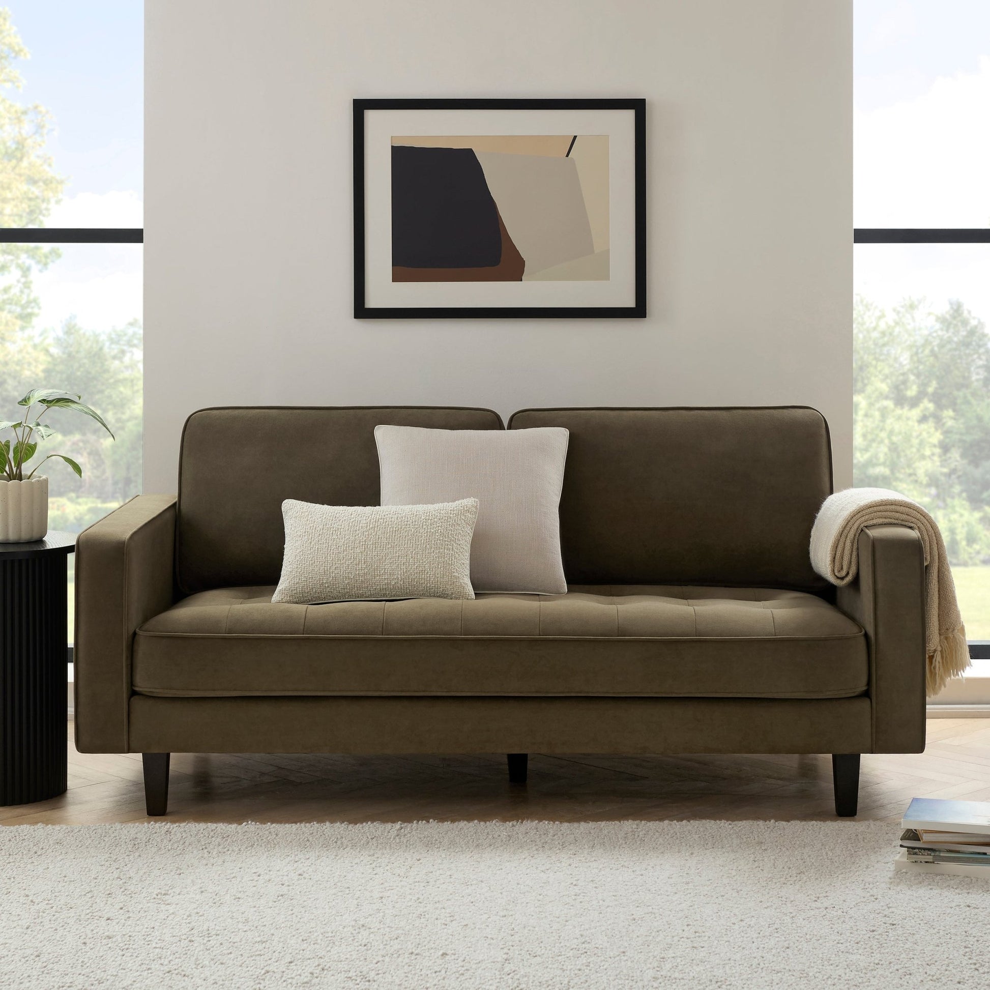 Sloane 3 Seater Sofa - Olive - DUSK