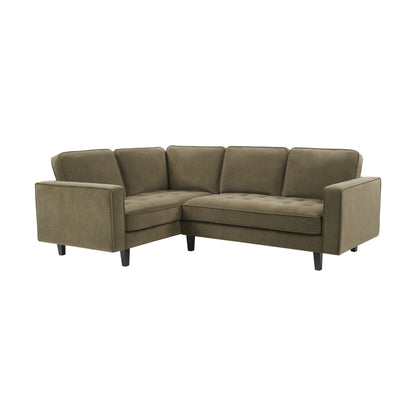 Sloane Left Corner Sofa - Olive - DUSK