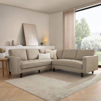 Sloane Left Hand Corner Sofa - Oatmeal - DUSK