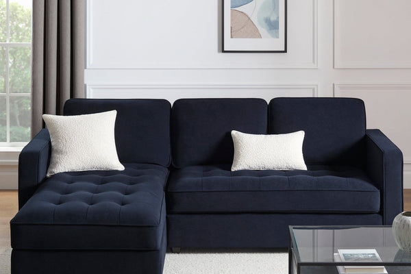 Sloane Left Hand Storage Chaise Sofa - Midnight - DUSK