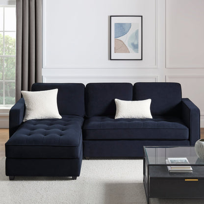 Sloane Left Hand Storage Chaise Sofa - Midnight - DUSK