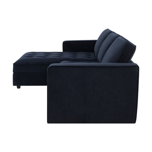 Sloane Left Hand Storage Chaise Sofa - Midnight - DUSK