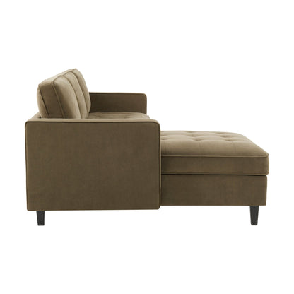 Sloane Left Hand Storage Chaise Sofa - Olive - DUSK