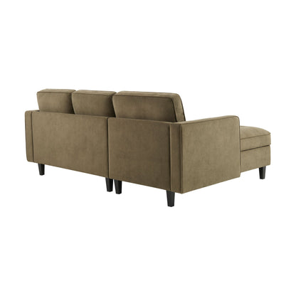 Sloane Left Hand Storage Chaise Sofa - Olive - DUSK