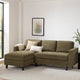 Sloane Left Hand Storage Chaise Sofa - Olive - DUSK