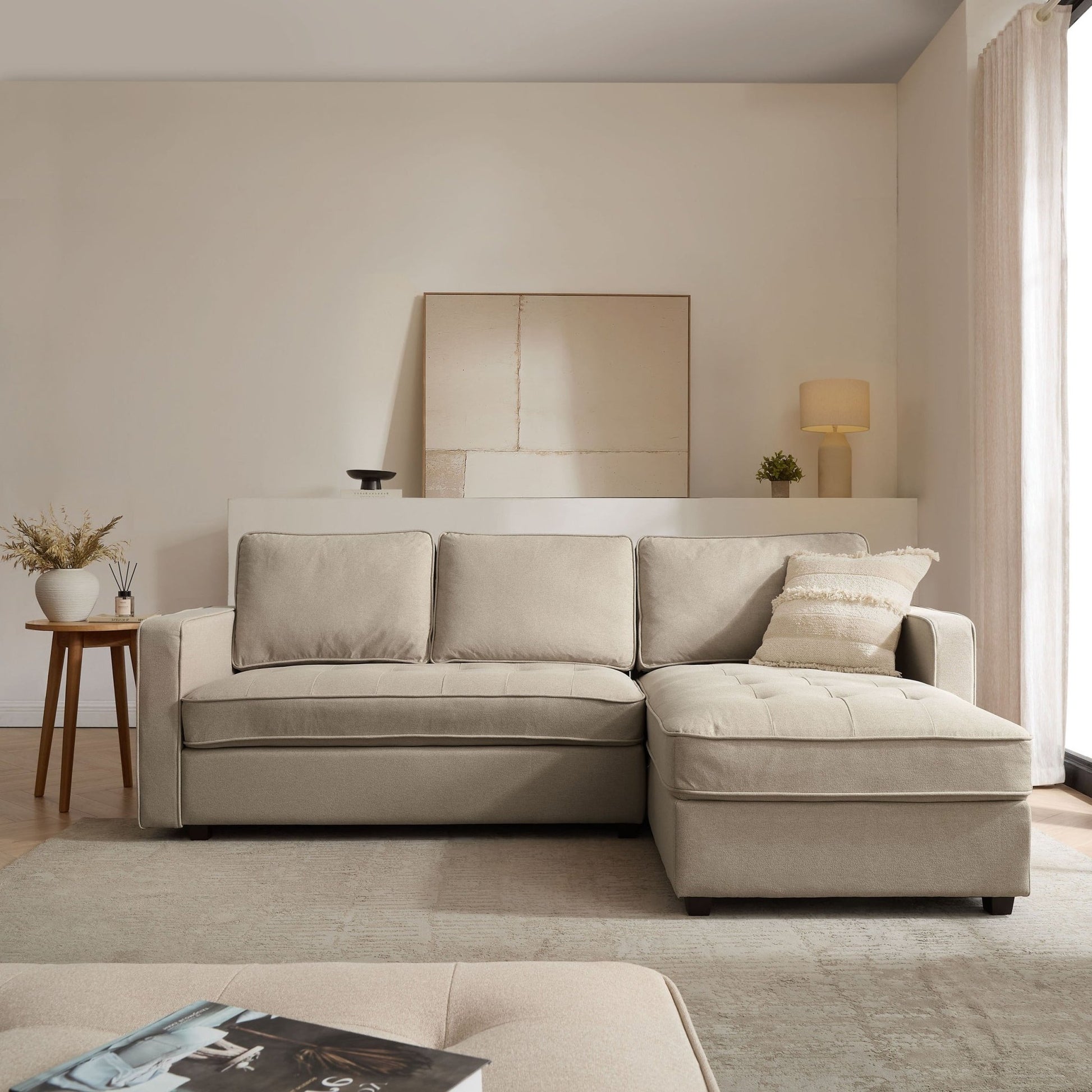 Sloane Right Hand Chaise - Oatmeal - DUSK