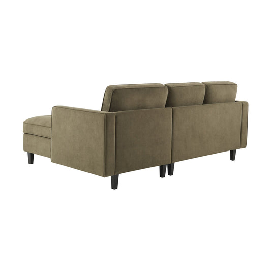 Sloane Right Hand Storage Chaise Sofa - Olive - DUSK