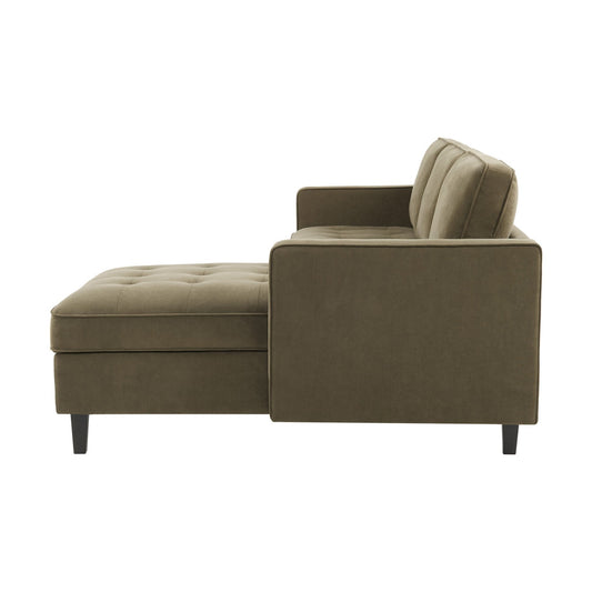 Sloane Right Hand Storage Chaise Sofa - Olive - DUSK