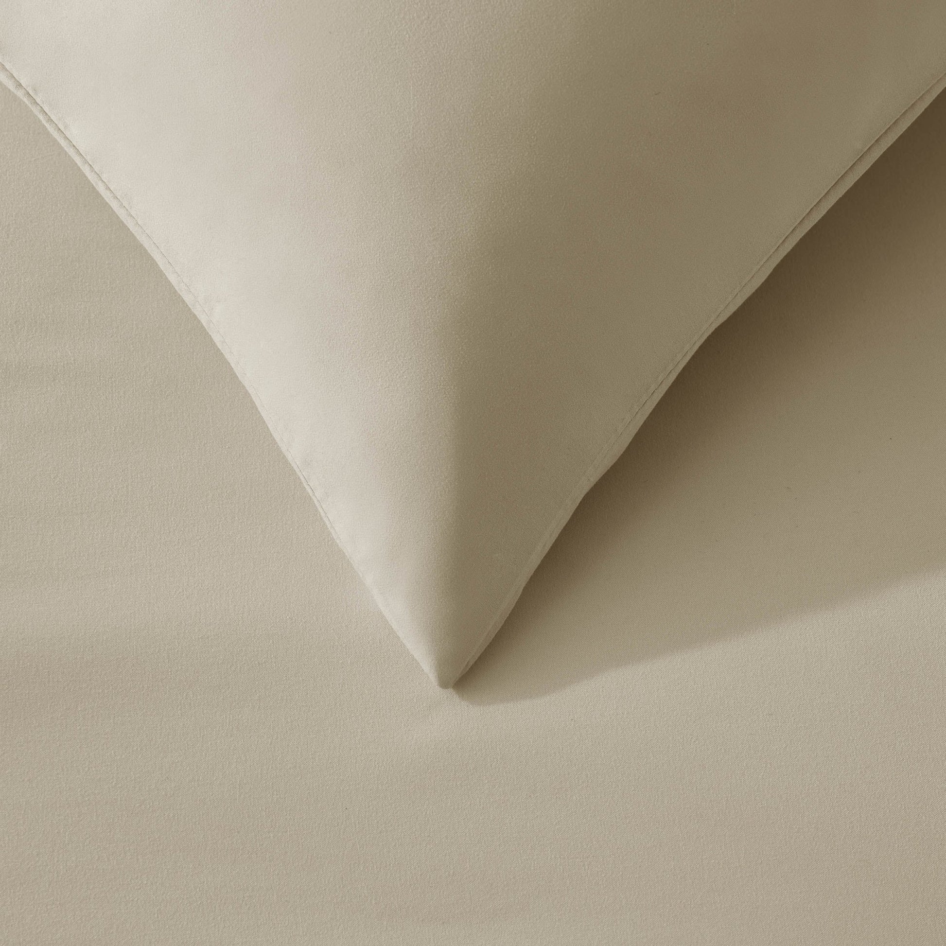 Soft Touch Microfibre Duvet Cover Set - Stone - DUSK