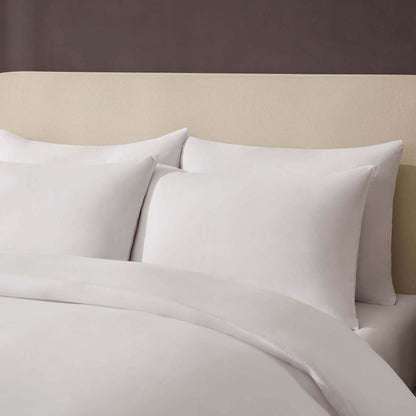 Soft Touch Microfibre Duvet Cover Set - White - DUSK