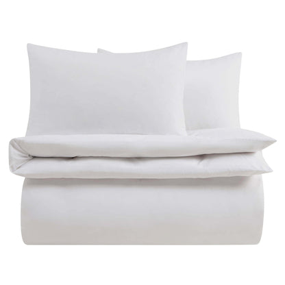 Soft Touch Microfibre Duvet Cover Set - White - DUSK