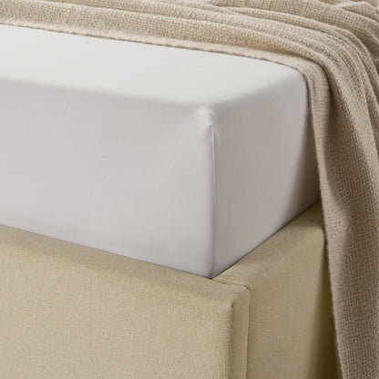 Soft Touch Microfibre Fitted Sheet - White - DUSK