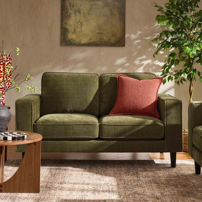 Soho 2 Seater Sofa - Chenille Olive - DUSK