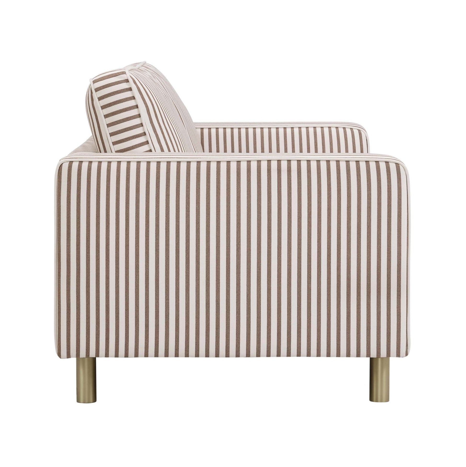 Soho 2 Seater Sofa - Chocolate Stripe - DUSK