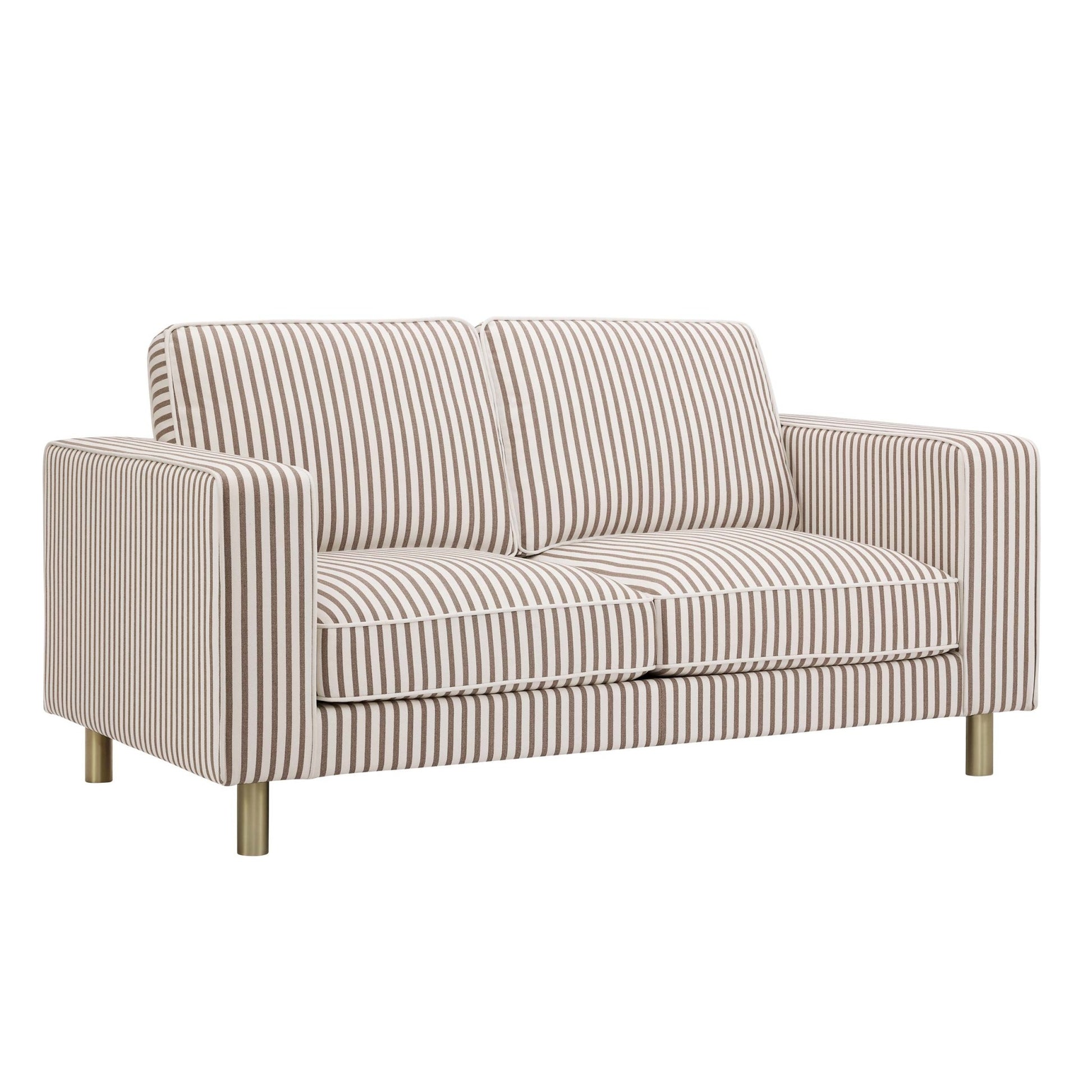 Soho 2 Seater Sofa - Chocolate Stripe - DUSK
