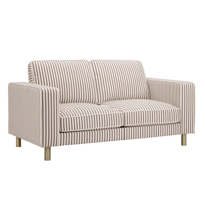 Soho 2 Seater Sofa - Chocolate Stripe - DUSK