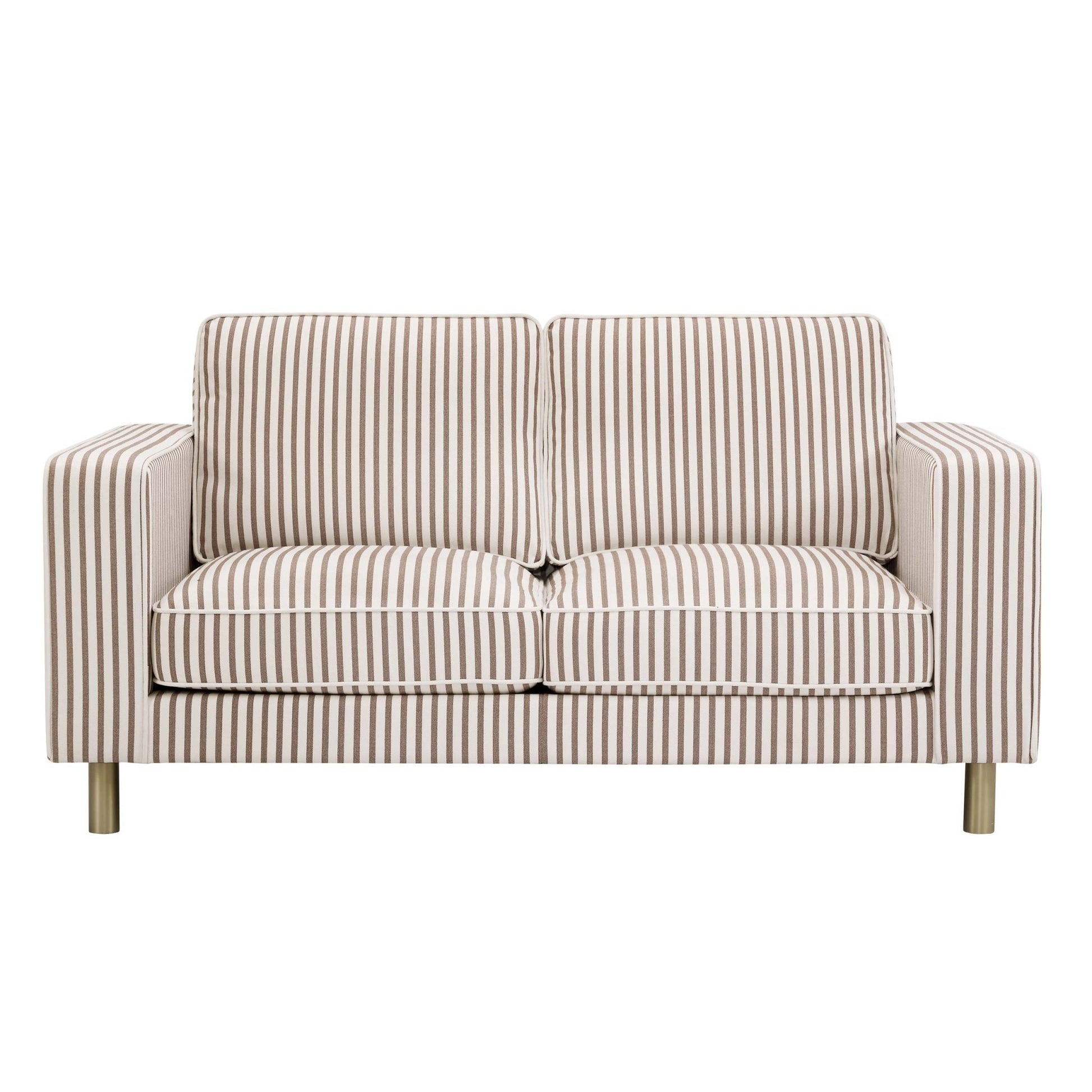 Soho 2 Seater Sofa - Chocolate Stripe - DUSK