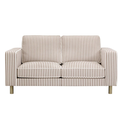 Soho 2 Seater Sofa - Chocolate Stripe - DUSK