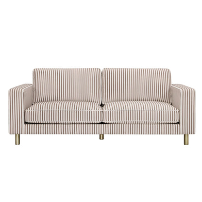 Soho 3 Seater Sofa - Chocolate Stripe - DUSK