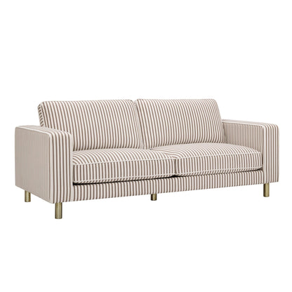 Soho 3 Seater Sofa - Chocolate Stripe - DUSK