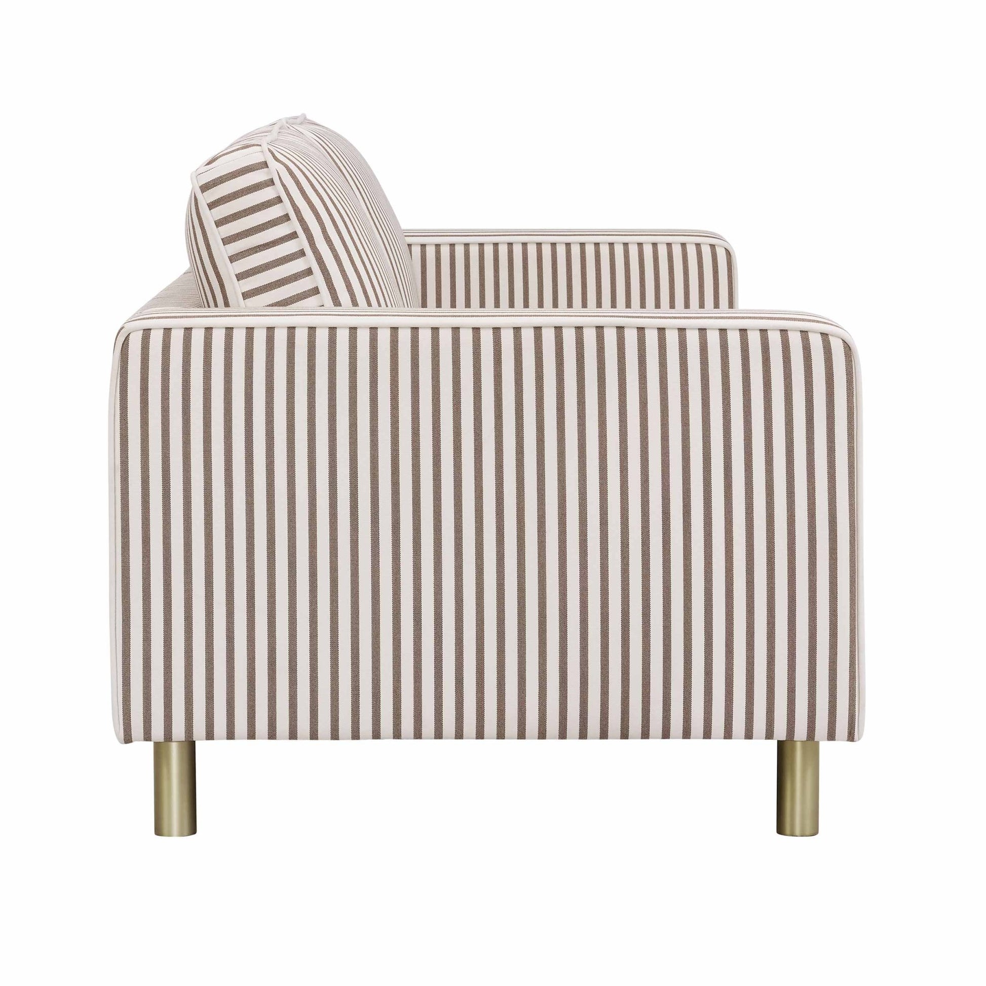 Soho 3 Seater Sofa - Chocolate Stripe - DUSK
