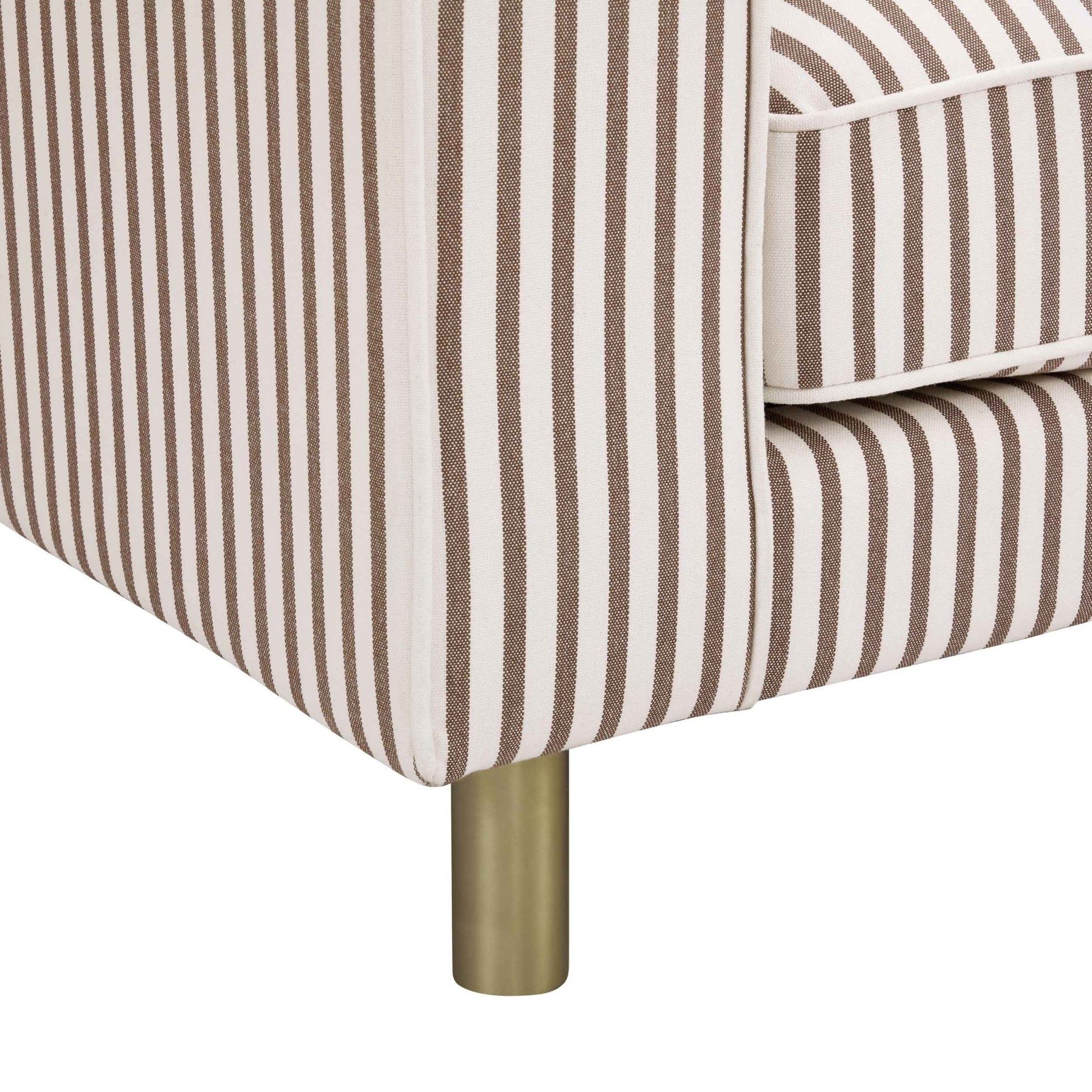 Soho 3 Seater Sofa - Chocolate Stripe - DUSK