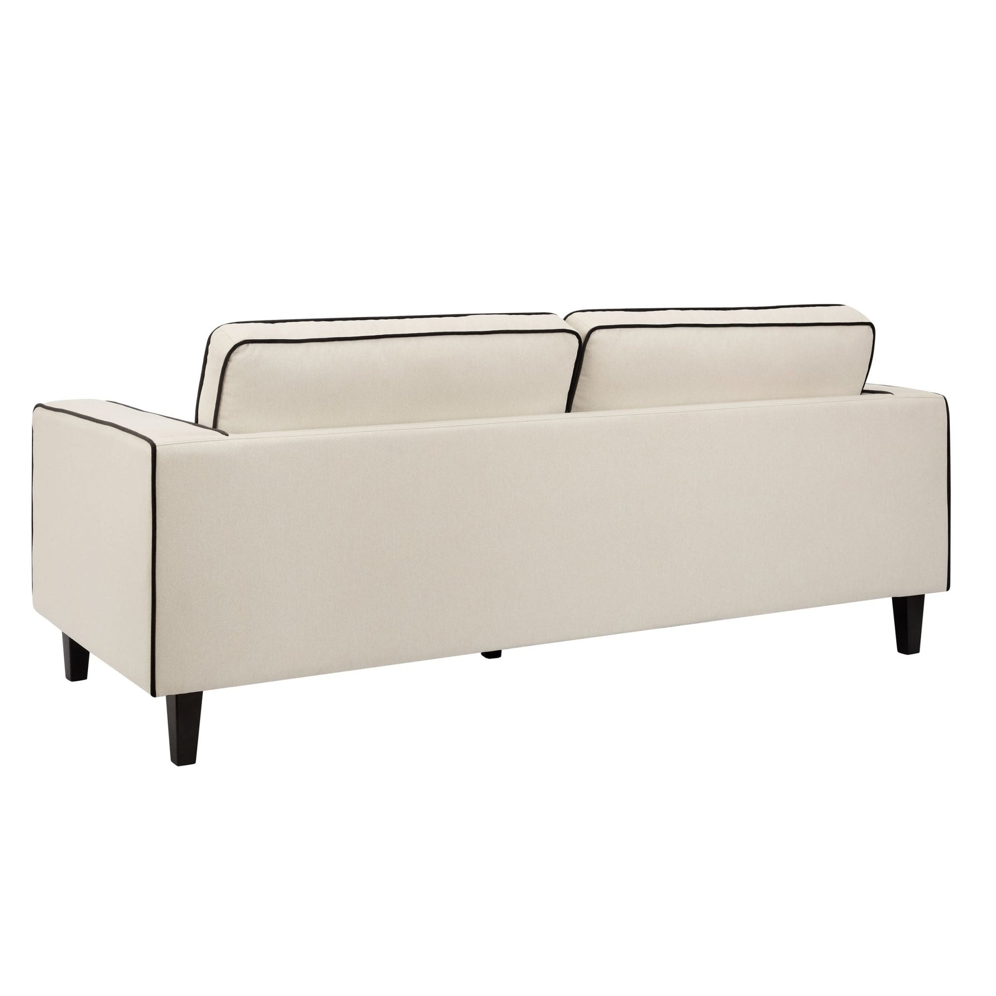 Soho 3 Seater Sofa - Cream Linen/Black - DUSK
