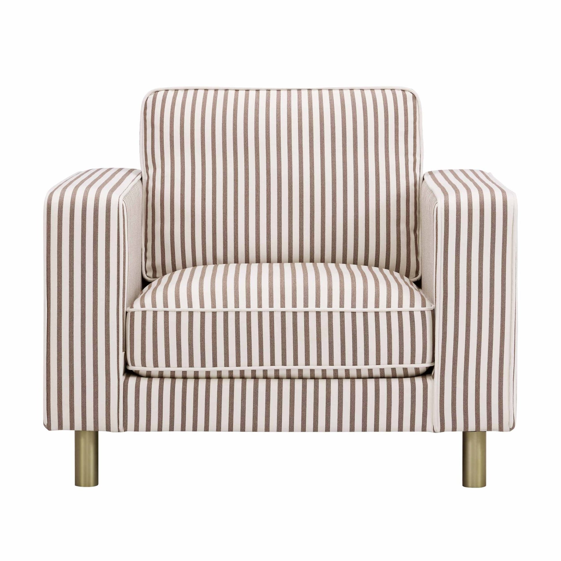Soho Armchair - Chocolate Stripe - DUSK