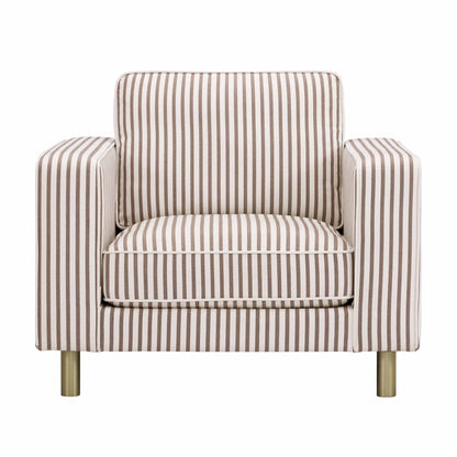 Soho Armchair - Chocolate Stripe - DUSK