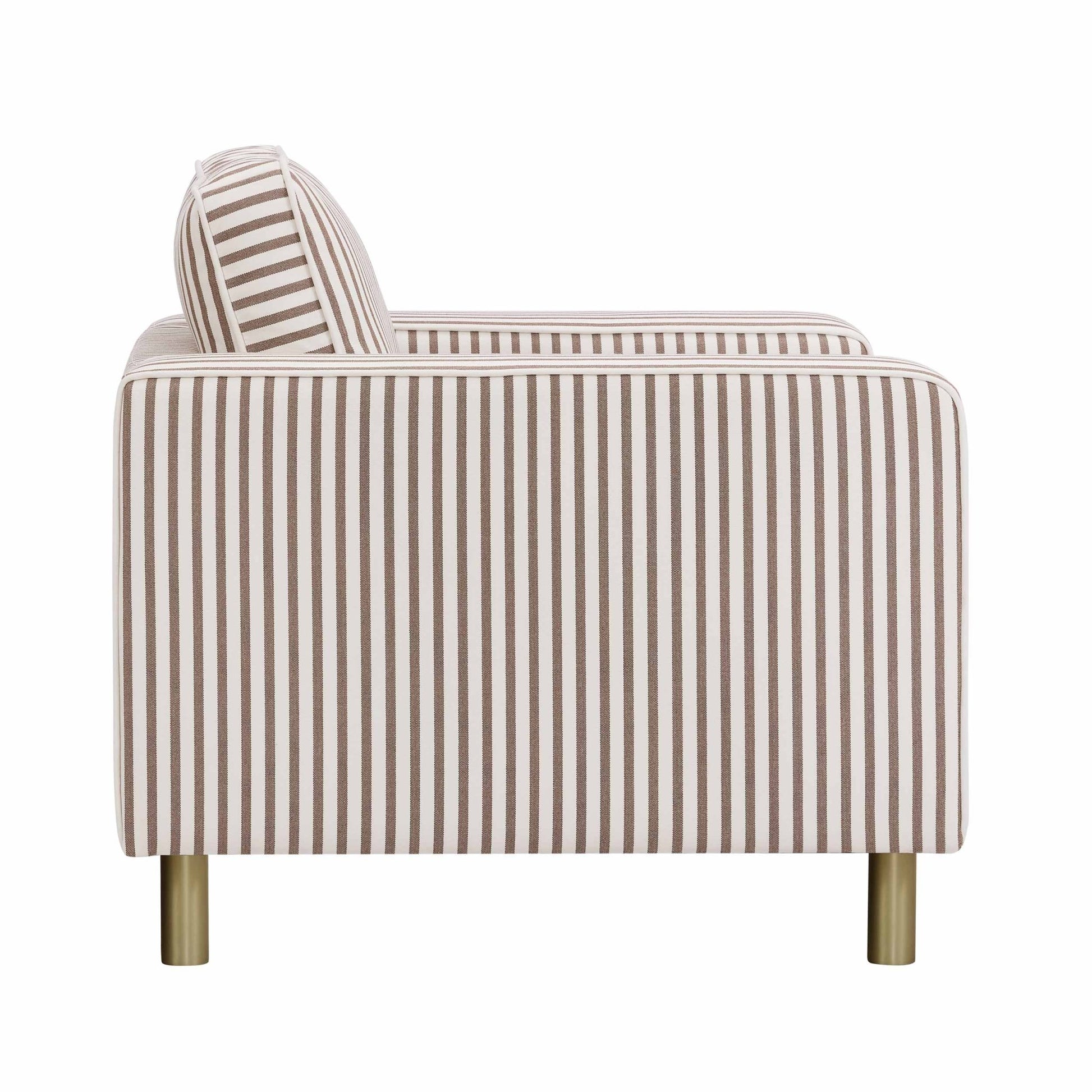 Soho Armchair - Chocolate Stripe - DUSK