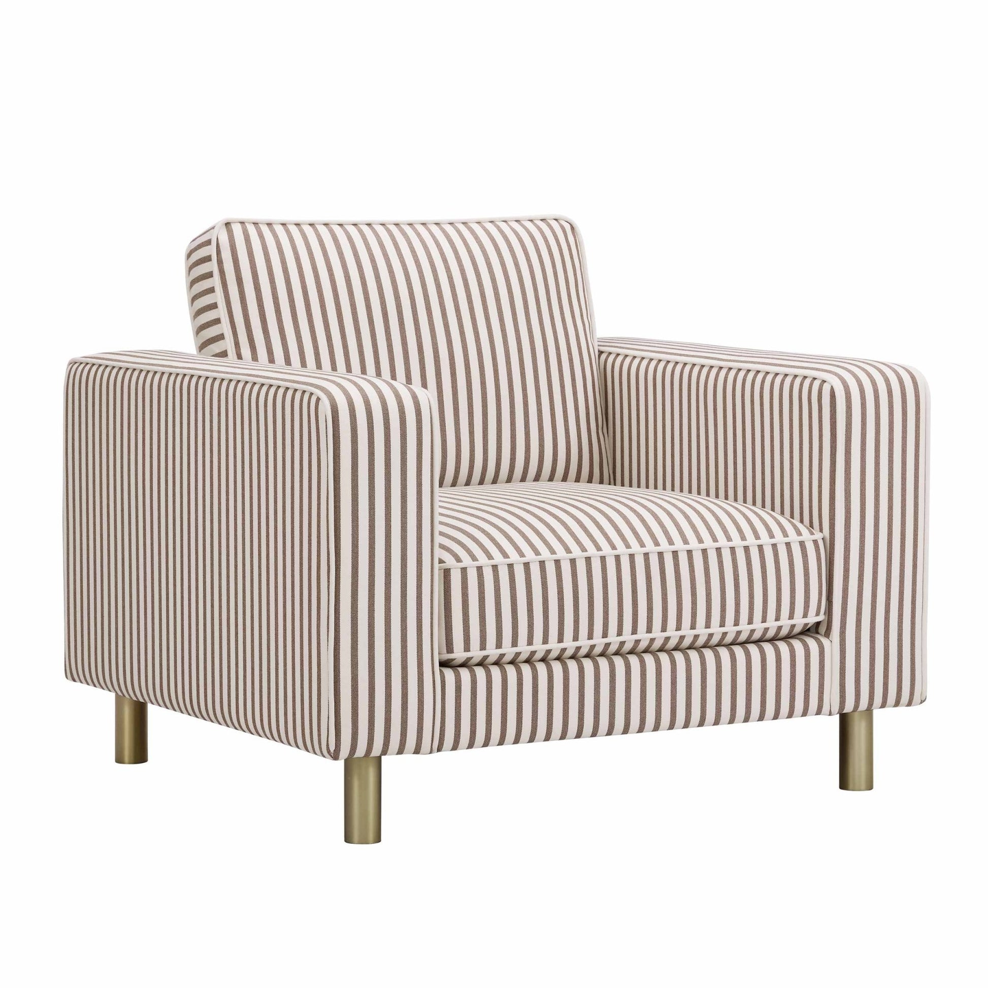 Soho Armchair - Chocolate Stripe - DUSK