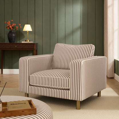 Soho Armchair - Chocolate Stripe - DUSK