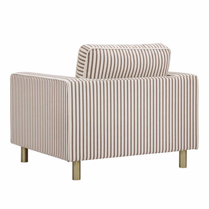 Soho Armchair - Chocolate Stripe - DUSK