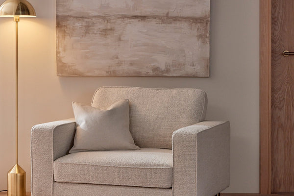 Soho Bouclé Loveseat - Ivory - DUSK
