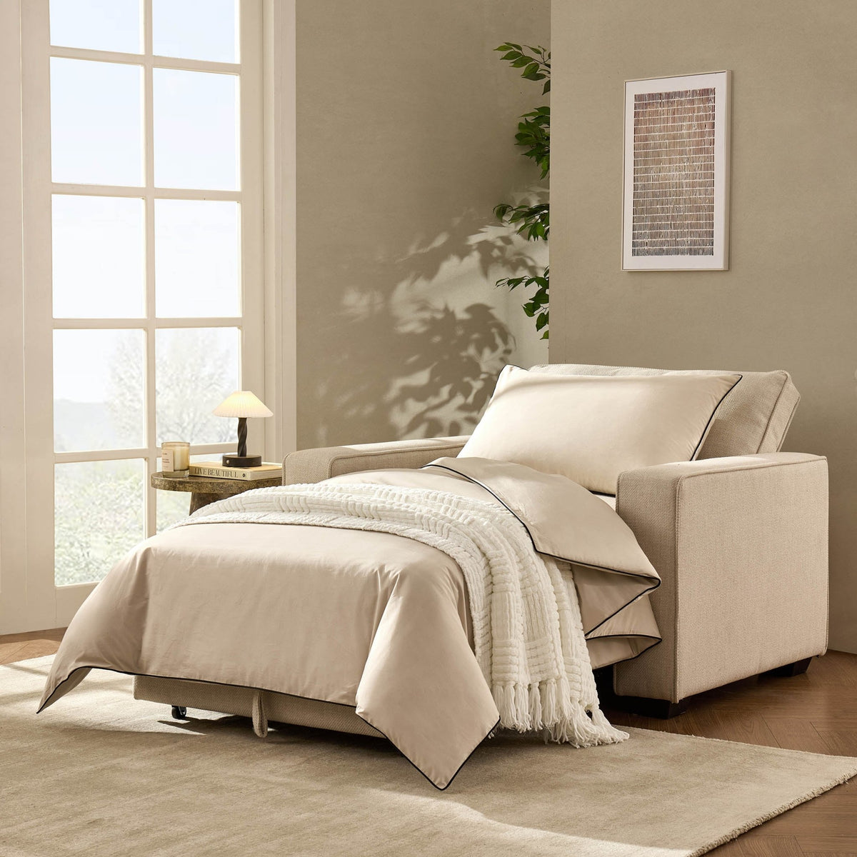 Soho Chair Bed - Beige - DUSK
