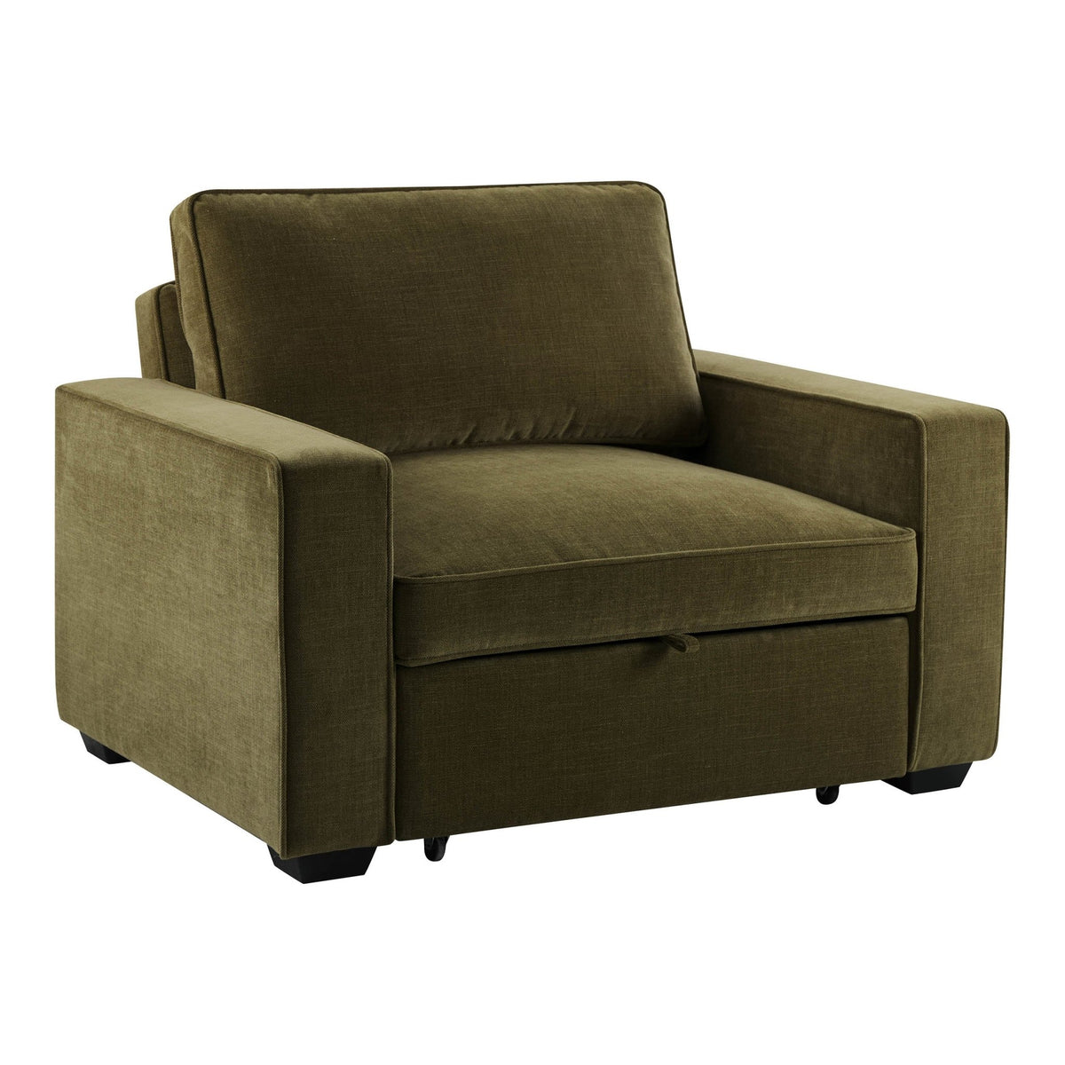 Soho Chair Bed - Chenille Olive - DUSK